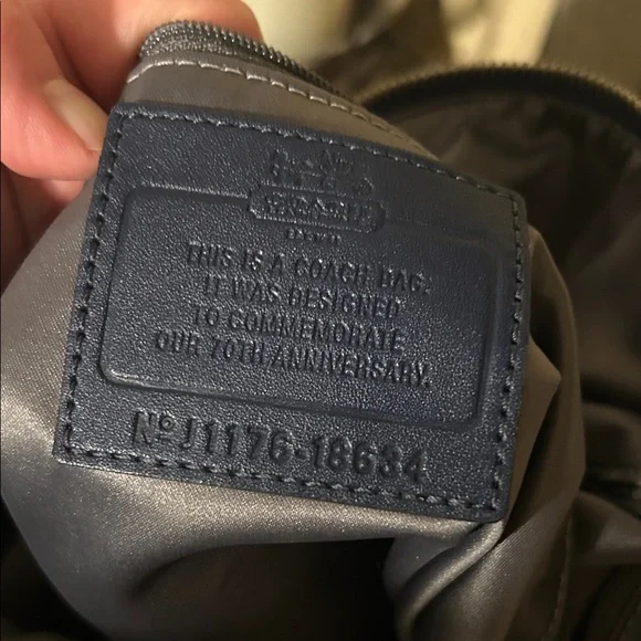 Coach Madison gathered nylon 70th anniversary bag in Navy Blue - Picture 6 of 7